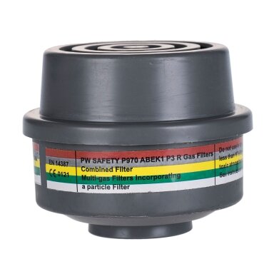 ABEK1P3 kombinētais PORTWEST P970 filtrs ar speciālu vītnes savienojumu