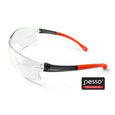 Apsauginiai akiniai Pesso 92233, skaidrūs Apsauginiai akiniai Pesso 92233, skaidrūs