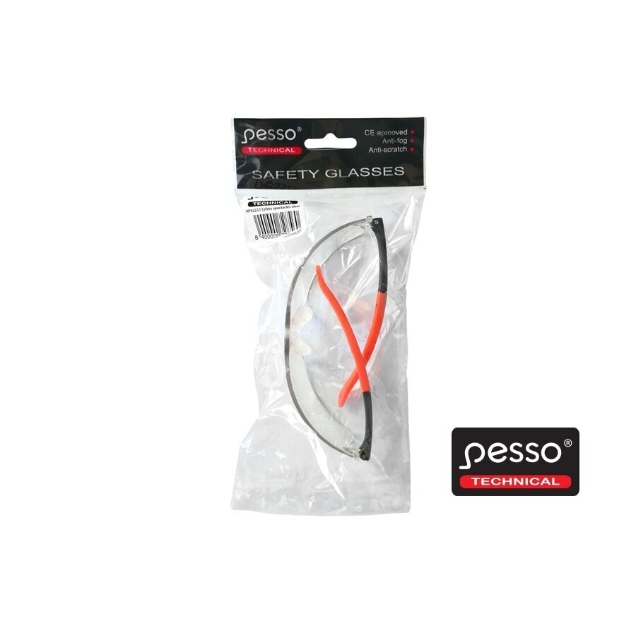 Apsauginiai akiniai Pesso 92233, skaidrūs 3 Apsauginiai akiniai Pesso 92233, skaidrūs 3