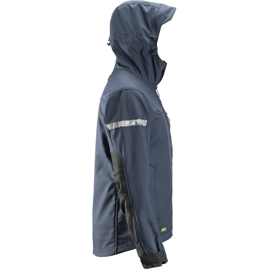 AllroundWork jaka ar kapuci Softshell SNICKERS WORKWEAR, tumši zila 1