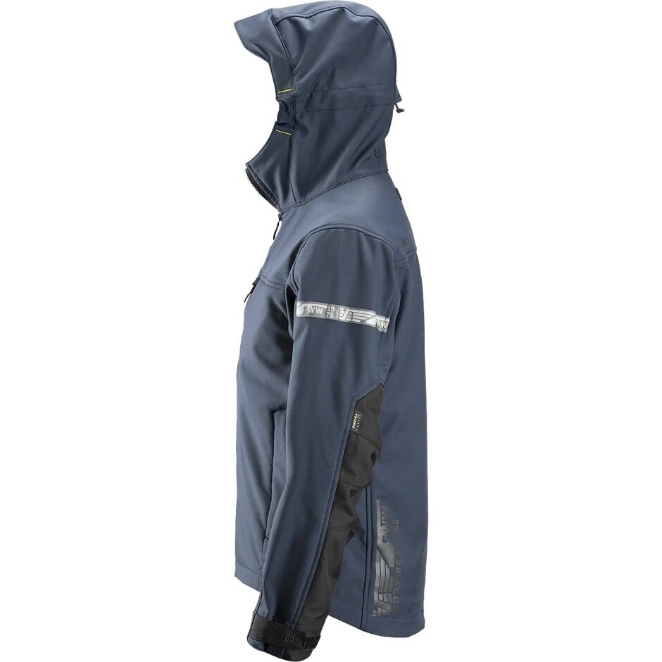 AllroundWork jaka ar kapuci Softshell SNICKERS WORKWEAR, tumši zila 2