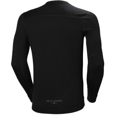 Apatiniai marškinėliai HELLY HANSEN Lifa Merino Crewneck, juodi Apatiniai marškinėliai HELLY HANSEN Lifa Merino Crewneck, juodi