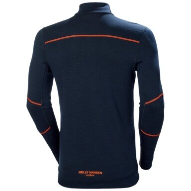 Apatiniai marškinėliai HELLY HANSEN Lifa Merino Half Zip, oranžiniai Apatiniai marškinėliai HELLY HANSEN Lifa Merino Half Zip, oranžiniai
