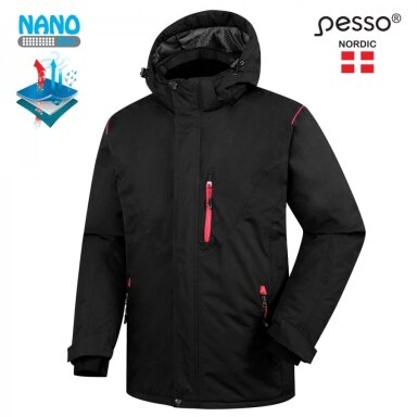 Pašiltinta striukė Pesso Helsinki, juoda