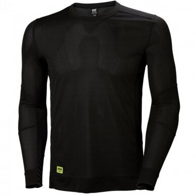 Apatiniai marškinėliai HELLY HANSEN Lifa Crewneck, juodi Apatiniai marškinėliai HELLY HANSEN Lifa Crewneck, juodi