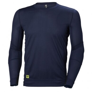 Apatiniai marškinėliai HELLY HANSEN Lifa Crewneck, tamsiai mėlyni Apatiniai marškinėliai HELLY HANSEN Lifa Crewneck, tamsiai mėlyni