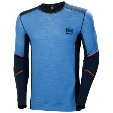 Apakškrekls HELLY HANSEN Lifa Merino Crewneck, gaiši zils Apakškrekls HELLY HANSEN Lifa Merino Crewneck, gaiši zils