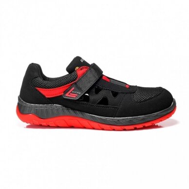 Apavi ELTEN Lonny Red Easy ESD S1P, melni/sarkani 1 Apavi ELTEN Lonny Red Easy ESD S1P, melni/sarkani 1