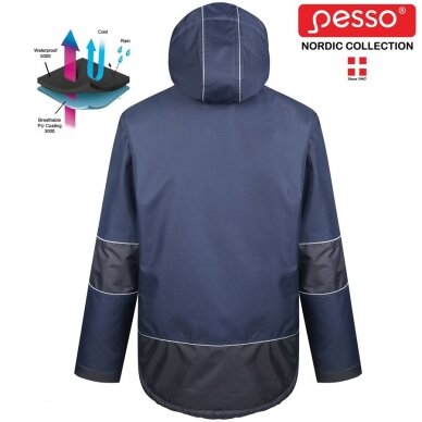 Pašiltinta striukė Pesso ARVIKA, mėlyna 1