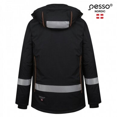 Šilta neperšlampanti striukė Pesso NOVA_OR, juoda, oranžinė 2 Šilta neperšlampanti striukė Pesso NOVA_OR, juoda, oranžinė 2