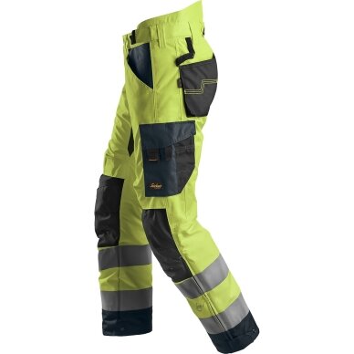 Apsildāmās bikses+ AllroundWork Hi-Vis 37.5® SNICKERS WORKWEAR, dzeltenas 3 Apsildāmās bikses+ AllroundWork Hi-Vis 37.5® SNICKERS WORKWEAR, dzeltenas 3