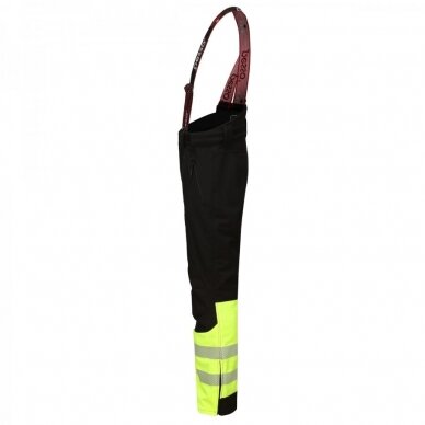 Apsildāmās Pesso softshell bikses BARNABI, melnas ar dzeltenu apdari 2 Apsildāmās Pesso softshell bikses BARNABI, melnas ar dzeltenu apdari 2