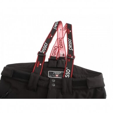 Apsildāmās Pesso softshell bikses BARNABI, melnas ar dzeltenu apdari 4 Apsildāmās Pesso softshell bikses BARNABI, melnas ar dzeltenu apdari 4