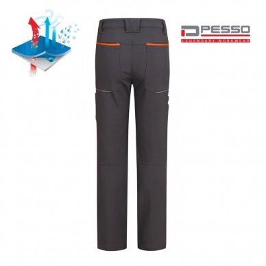 Pašiltintos softshell kelnės Pesso Nebraska, pilkos 4 Pašiltintos softshell kelnės Pesso Nebraska, pilkos 4
