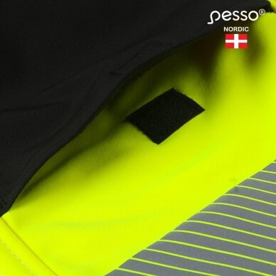 Pašiltintos softshell Pesso Nebraska darbo kelnės, geltonos 10 Pašiltintos softshell Pesso Nebraska darbo kelnės, geltonos 10