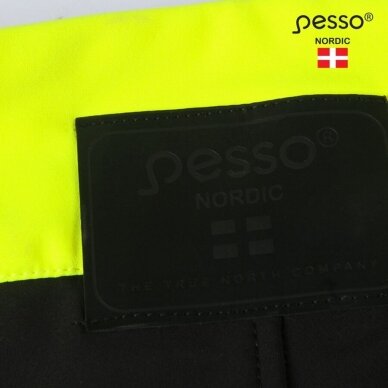 Pašiltintos softshell Pesso Nebraska darbo kelnės, geltonos 15 Pašiltintos softshell Pesso Nebraska darbo kelnės, geltonos 15