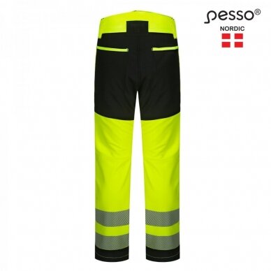 Pašiltintos softshell Pesso Nebraska darbo kelnės, geltonos 2 Pašiltintos softshell Pesso Nebraska darbo kelnės, geltonos 2