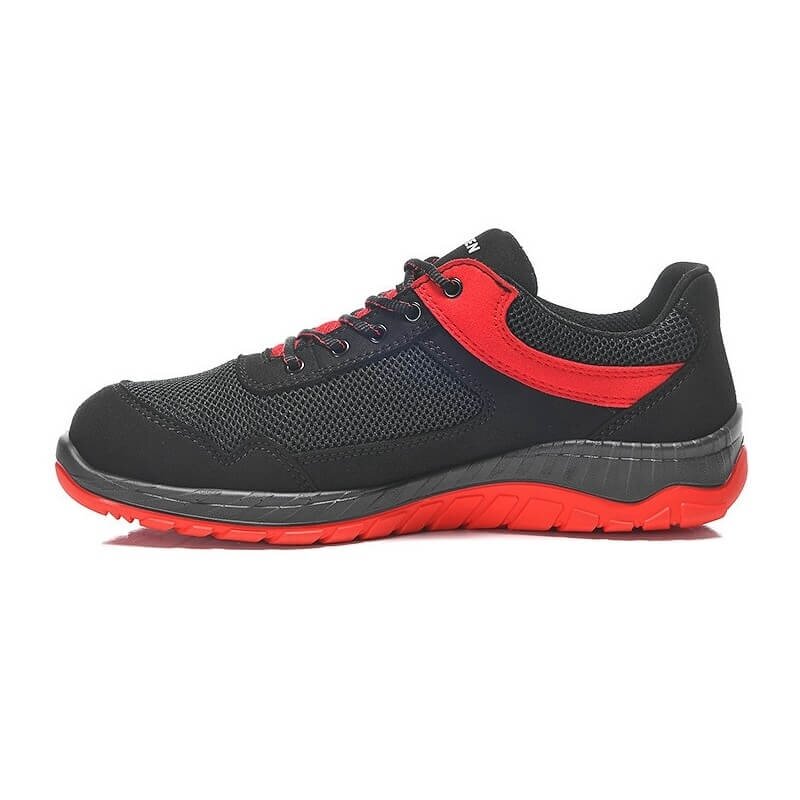 Apavi ELTEN Lonny Red Low S1P SR, melni/sarkani 3
