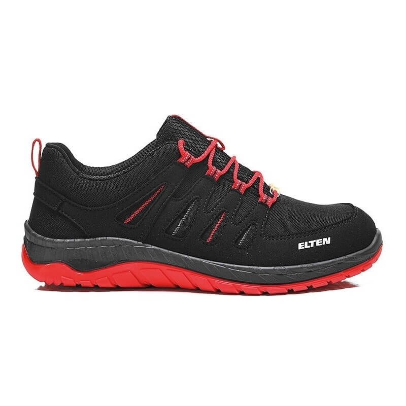 Apavi ELTEN Maddox Black Red Low ESD S3 SRC, melns/sarkans 1 Apavi ELTEN Maddox Black Red Low ESD S3 SRC, melns/sarkans 1