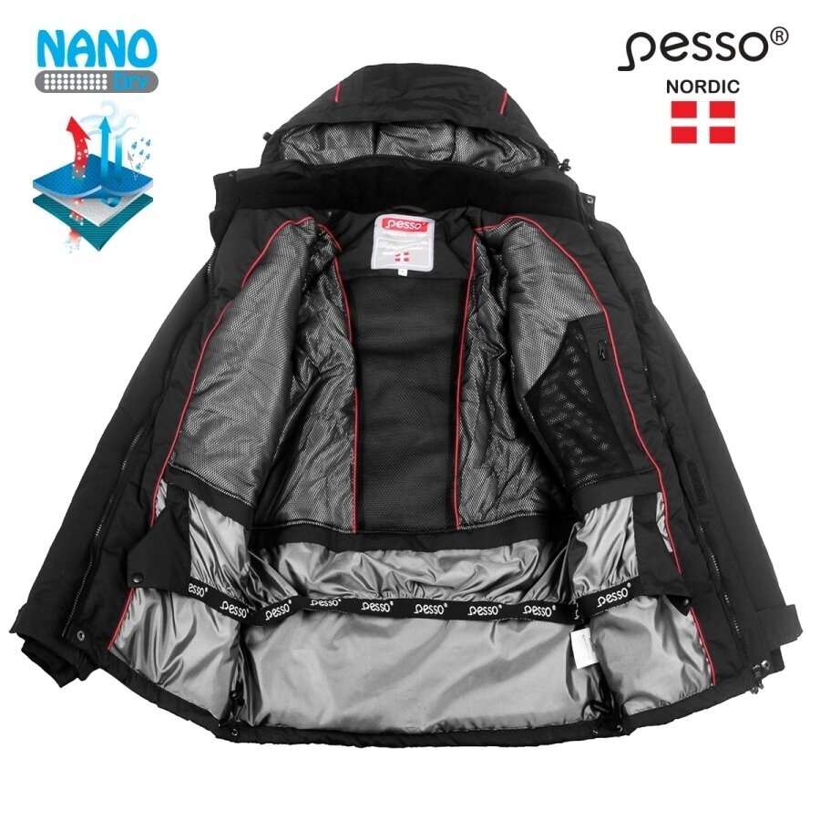 Apsildāma jaka Pesso Helsinki, melna 3 Apsildāma jaka Pesso Helsinki, melna 3