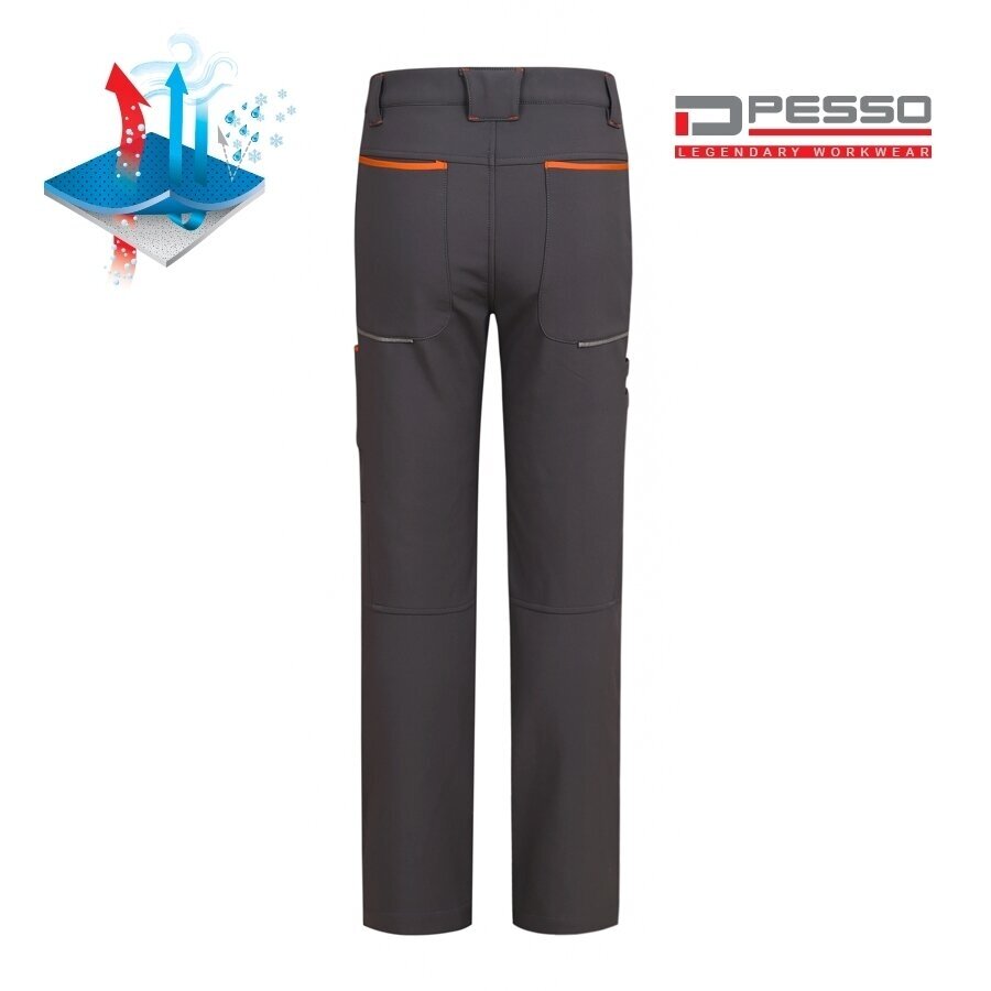 Pašiltintos softshell kelnės Pesso Nebraska, pilkos 4 Pašiltintos softshell kelnės Pesso Nebraska, pilkos 4