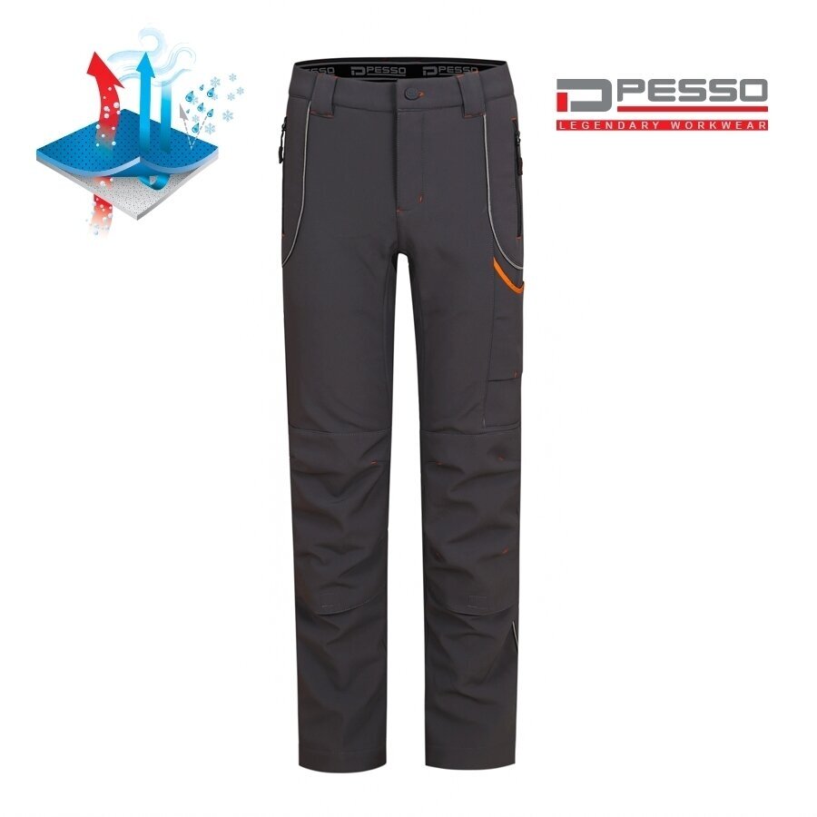 Pašiltintos softshell kelnės Pesso Nebraska, pilkos 3