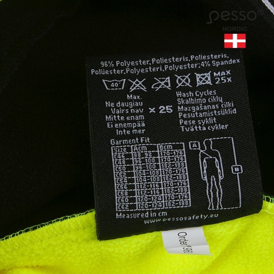 Pašiltintos softshell Pesso Nebraska darbo kelnės, geltonos 14 Pašiltintos softshell Pesso Nebraska darbo kelnės, geltonos 14