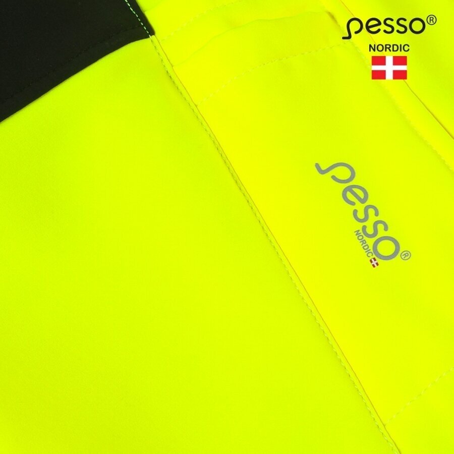 Pašiltintos softshell Pesso Nebraska darbo kelnės, geltonos 12 Pašiltintos softshell Pesso Nebraska darbo kelnės, geltonos 12