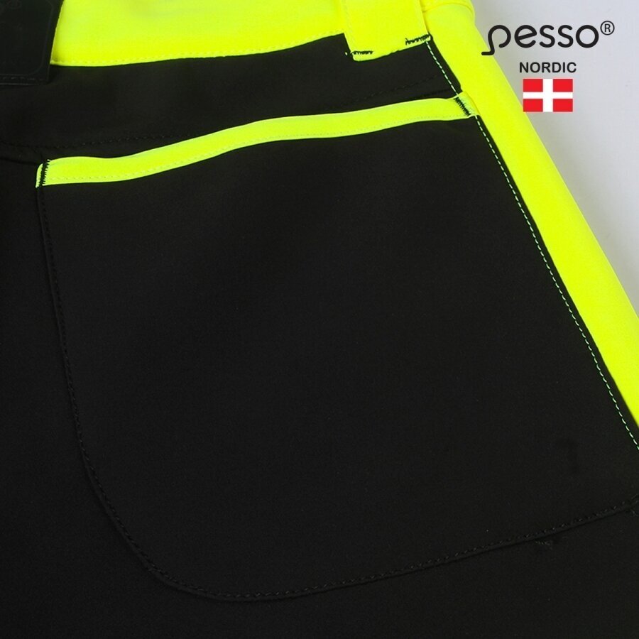 Pašiltintos softshell Pesso Nebraska darbo kelnės, geltonos 16 Pašiltintos softshell Pesso Nebraska darbo kelnės, geltonos 16