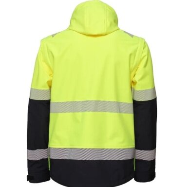 Gerai matomas Softshell BoSafety JK-VALENCIA-C2-0405 švarkas, geltonas / mėlynas Gerai matomas Softshell BoSafety JK-VALENCIA-C2-0405 švarkas, geltonas / mėlynas