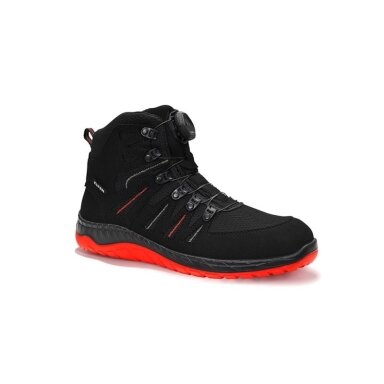 Batai ELTEN Maddox Boa Mid ESD S3 SRC, juodi/raudoni Batai ELTEN Maddox Boa Mid ESD S3 SRC, juodi/raudoni