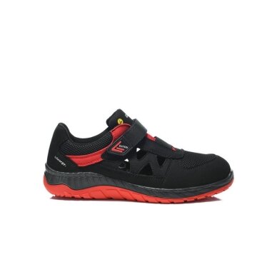 Apavi ELTEN Lonny W red Easy S1P ESD, melni/sarkani 1