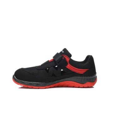 Apavi ELTEN Lonny W red Easy S1P ESD, melni/sarkani 3