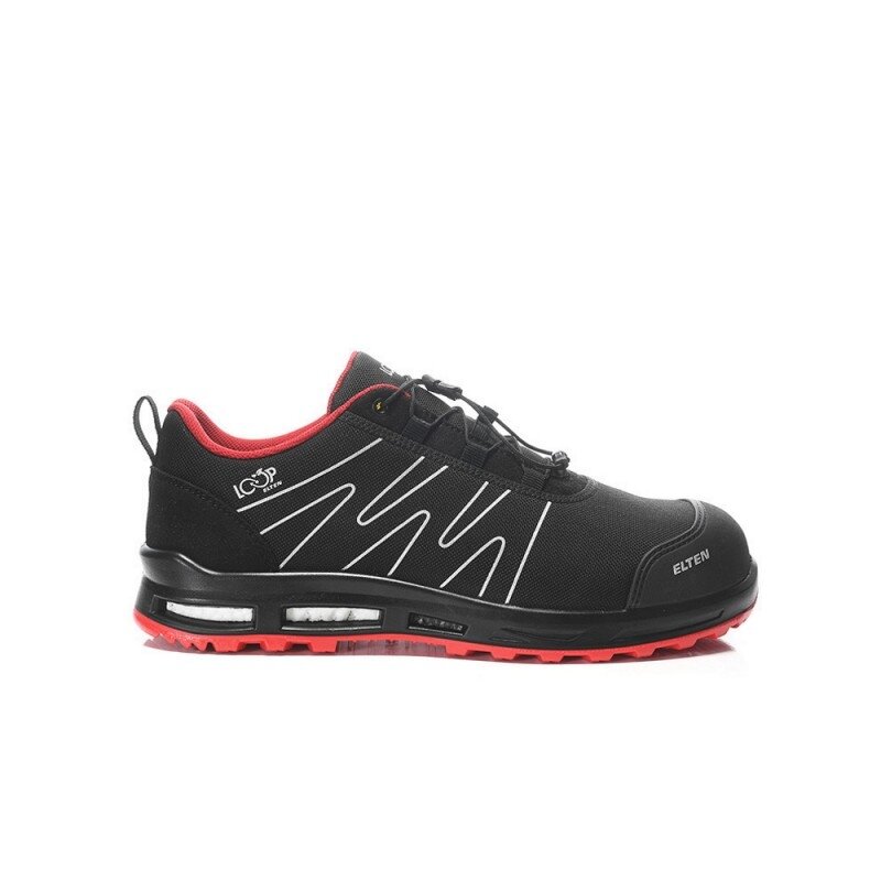 ELTEN ENNO XXT Pro Low ESD S3S apavi, melni/sarkani 1