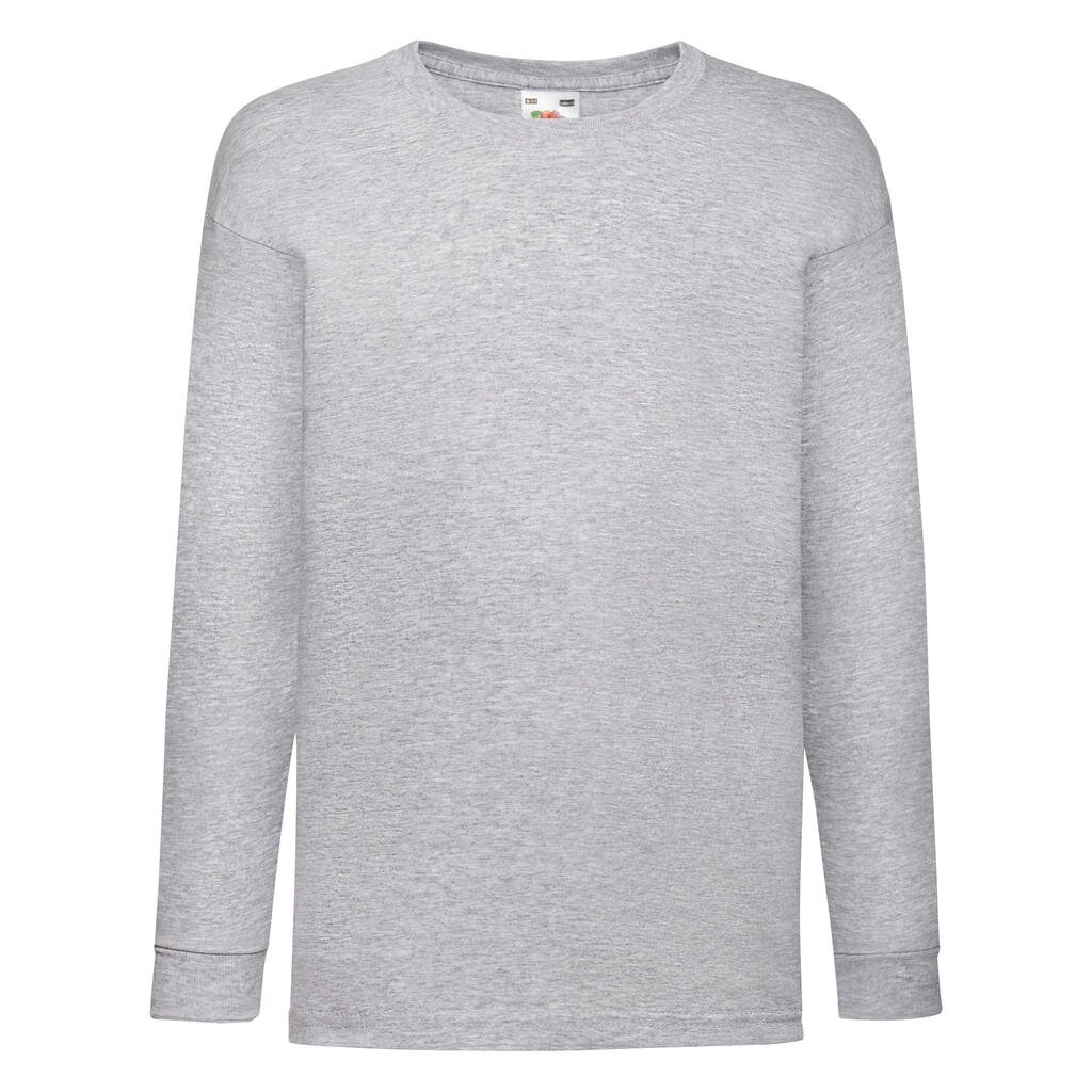 Bērnu T-krekls Fruit of the Loom Valueweight ar garām piedurknēm 185.01 12 Bērnu T-krekls Fruit of the Loom Valueweight ar garām piedurknēm 185.01 12