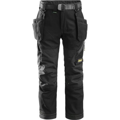 Bērnu bikses ar noņemamām iekarināmām kabatām FlexiWork SNICKERS WORKWEAR Bērnu bikses ar noņemamām iekarināmām kabatām FlexiWork SNICKERS WORKWEAR