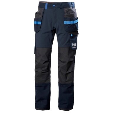 Kelnės HELLY HANSEN Oxford 4X Cons Pant, juodos/mėlynos Kelnės HELLY HANSEN Oxford 4X Cons Pant, juodos/mėlynos