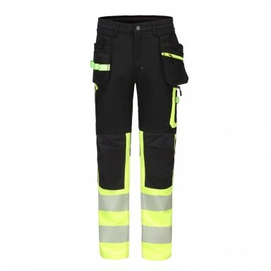 Kelnės Pesso JUPITER KD175_HVG Ripstop stretch, juoda/geltona Kelnės Pesso JUPITER KD175_HVG Ripstop stretch, juoda/geltona