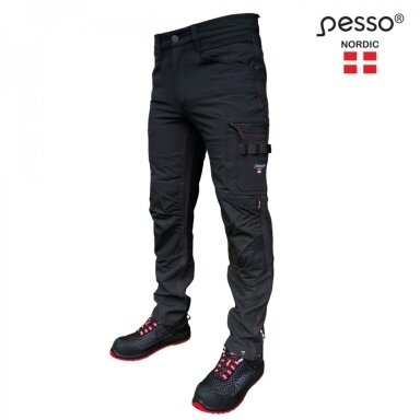 Bikses Pesso Mercury KD145B stretch, melnas
