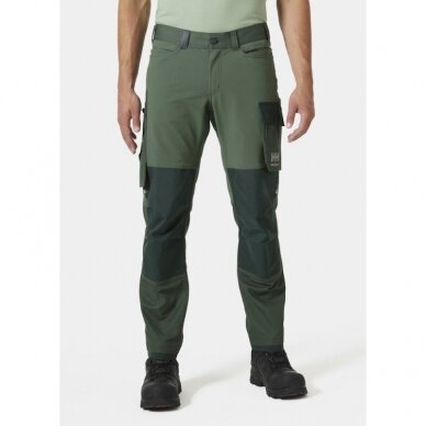 Kelnės HELLY HANSEN Oxford 4X CNCT, žalios 2 Kelnės HELLY HANSEN Oxford 4X CNCT, žalios 2