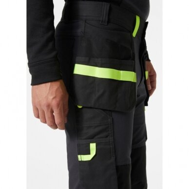 Kelnės HELLY HANSEN Oxford 4X Cons Pant, pilka/juoda 3 Kelnės HELLY HANSEN Oxford 4X Cons Pant, pilka/juoda 3