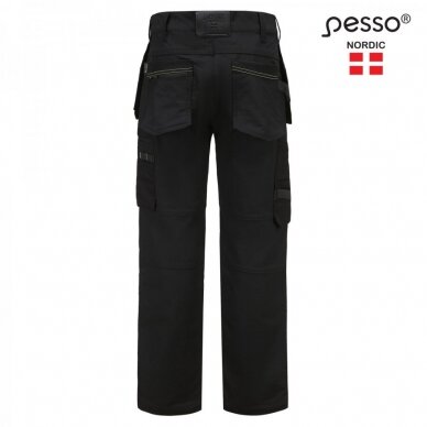 Kelnės Pesso Taurus Flex Pro 165B stretch, juodos 3 Kelnės Pesso Taurus Flex Pro 165B stretch, juodos 3