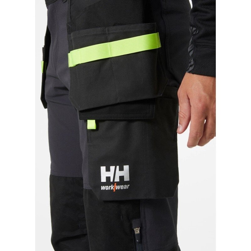 Kelnės HELLY HANSEN Oxford 4X Cons Pant, pilka/juoda 2 Kelnės HELLY HANSEN Oxford 4X Cons Pant, pilka/juoda 2