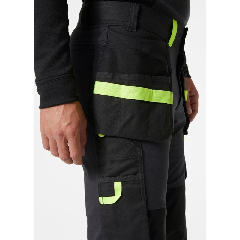 Kelnės HELLY HANSEN Oxford 4X Cons Pant, pilka/juoda 3 Kelnės HELLY HANSEN Oxford 4X Cons Pant, pilka/juoda 3