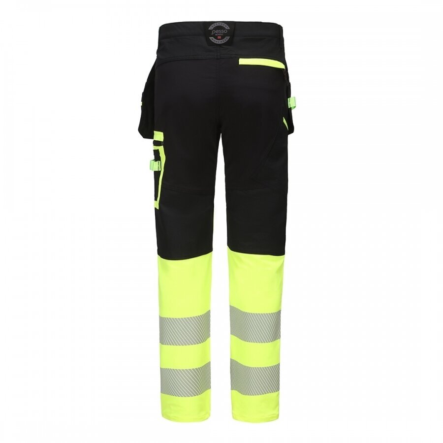 Bikses Pesso JUPITER 175HVG Ripstop stretch, melnas/dzeltenas 3