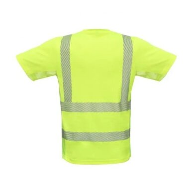 Gerai matomi BoSafety TS-RICO-C2-0400 marškinėliai trumpomis rankovėmis, geltoni Gerai matomi BoSafety TS-RICO-C2-0400 marškinėliai trumpomis rankovėmis, geltoni