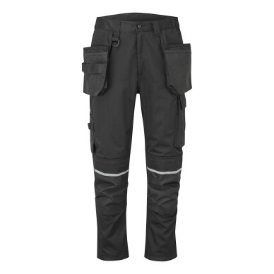 PORTWEST CD845 darba bikses, izgatavotas no elastīga auduma, ar piekarināmām kabatām PORTWEST CD845 darba bikses, izgatavotas no elastīga auduma, ar piekarināmām kabatām