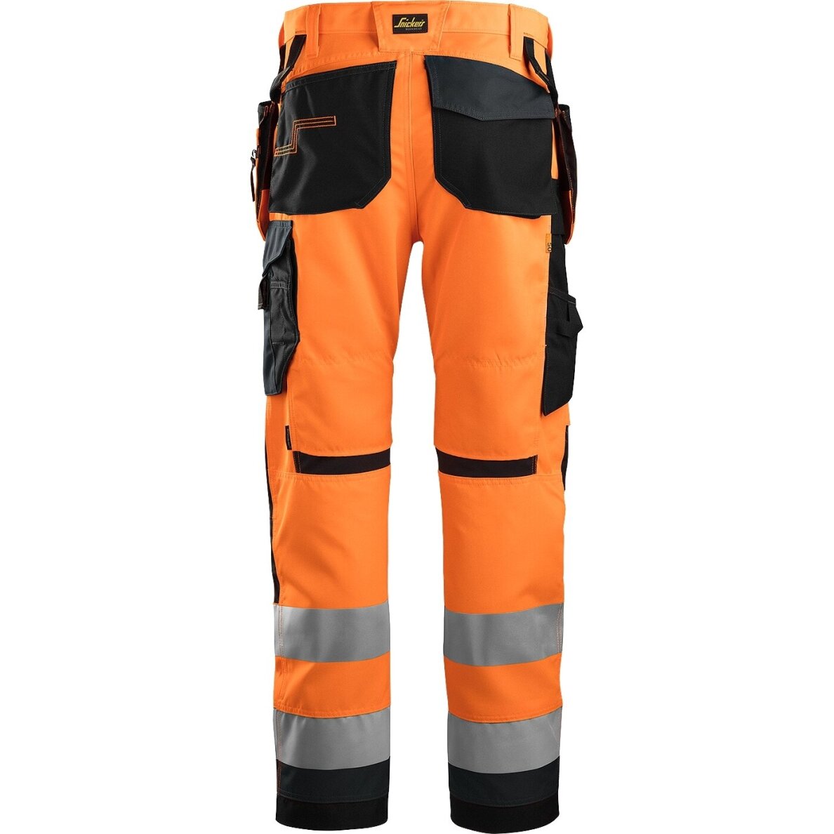 Darba bikses ar piekarināmām kabatām AllroundWork Hi-Vis SNICKERS WORKWEAR, 2. klase 1