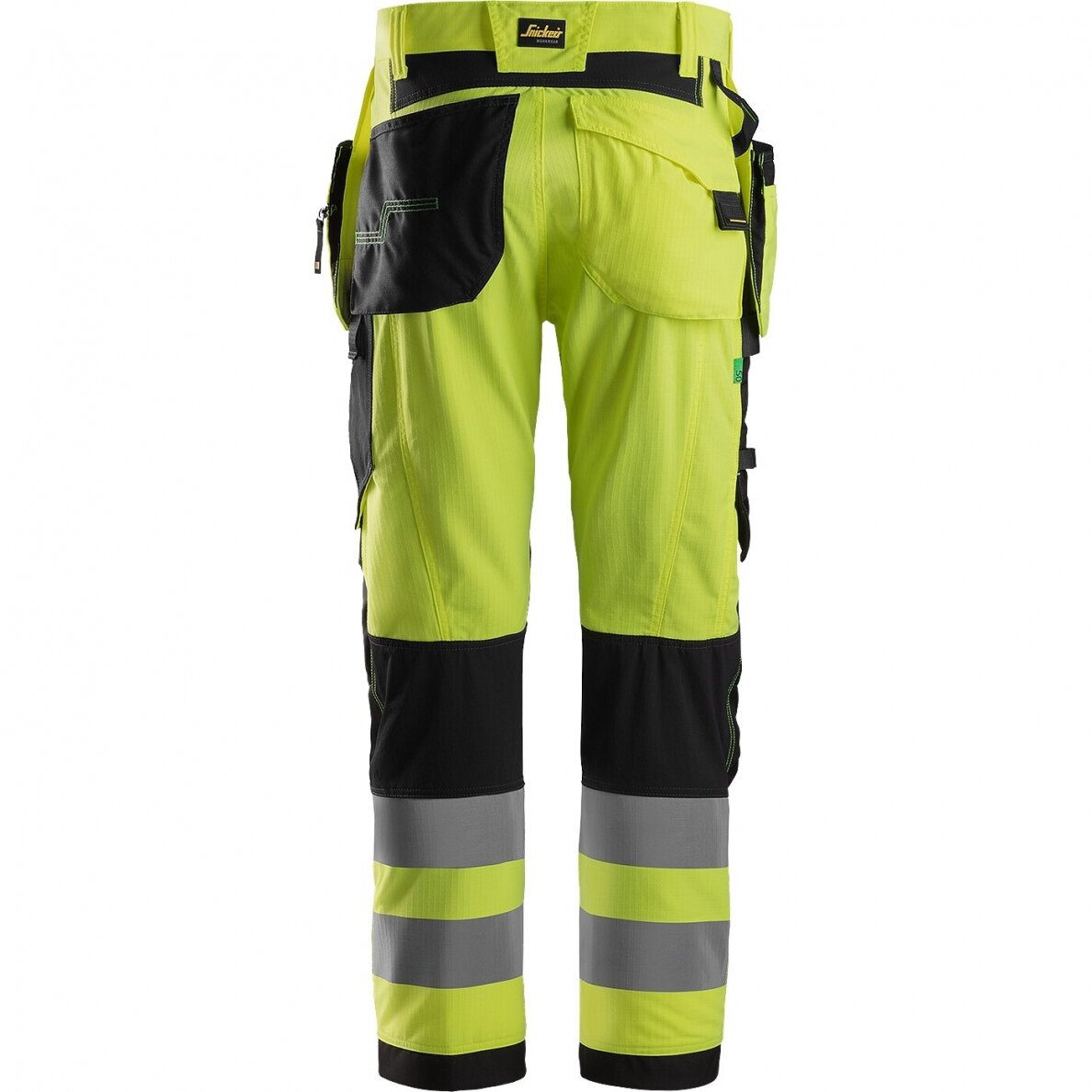 Darba bikses ar piekarināmām kabatām Hi-Vis FlexiWork SNICKERS WORKWEAR, 2. klase 1 Darba bikses ar piekarināmām kabatām Hi-Vis FlexiWork SNICKERS WORKWEAR, 2. klase 1
