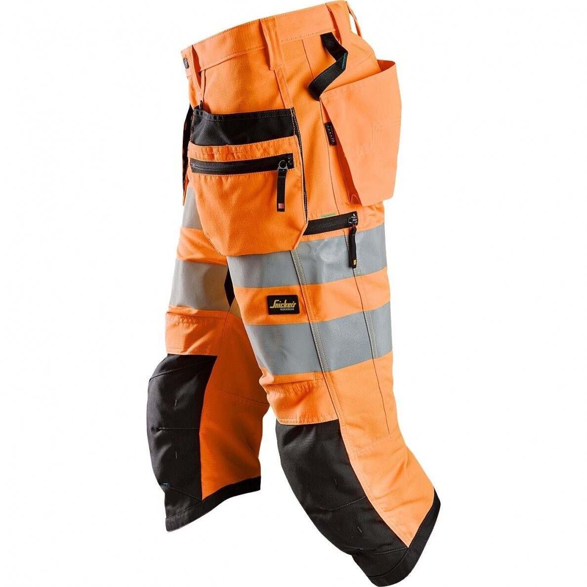 Darba bikses ar piekarināmām kabatām LiteWork Hi-Vis SNICKERS WORKWEAR, 2. klase 3 Darba bikses ar piekarināmām kabatām LiteWork Hi-Vis SNICKERS WORKWEAR, 2. klase 3